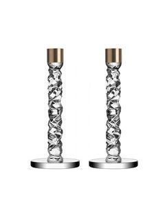 ORREFORS Carat -kynttilänjalka 242 mm, 2 kpl