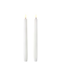 UYUNI LED-kynttilä 25 cm Taper 2 kpl